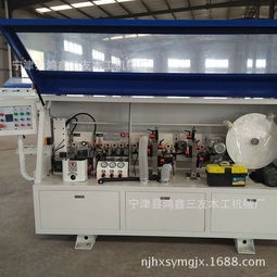 福建出售高端木工設(shè)備刮邊斜修半自動封邊機鴻鑫三友